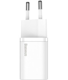 ŁADOWARKA SIECIOWA Baseus Super Si Quick Charger 1C CSUP-J02 30W 1x USB-C PD 3.0 QC 3.0 BIAŁA