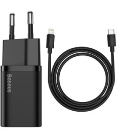 ŁADOWARKA SIECIOWA Baseus Super Si Quick Charger 1C TZCCSUP-L01 25W 1x USB-C PD 3.0 QC 3.0 + KABEL