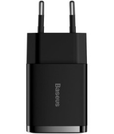 ŁADOWARKA SIECIOWA Baseus Compact Charger CCXJ010201 10.5W 2x USB-A CZARNA