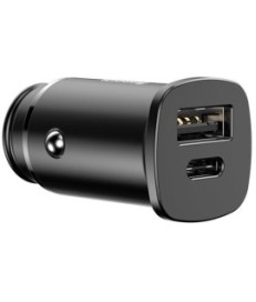 ŁADOWARKA SAMOCHODOWA Baseus Square CCALL-AS01 30W 5A 1x USB-A 1x USB-C QC 4.0+