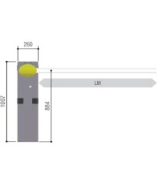 Szlaban CAME GARD G3250 - zestaw do 3.25m