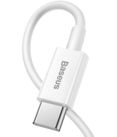 KABEL USB-C -  Lightning / iPhone Baseus Superior CATLYS-A02 1m 20W PD Quick Charging BIAŁY PREMIUM