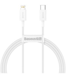 KABEL USB-C -  Lightning / iPhone Baseus Superior CATLYS-A02 1m 20W PD Quick Charging BIAŁY PREMIUM