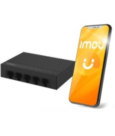 Switch Imou 5-portowy SF105C plastikowa obudowa 100Mbps