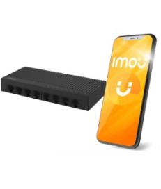 Switch Imou 8-portowy SF108C plastikowa obudowa 100Mbps