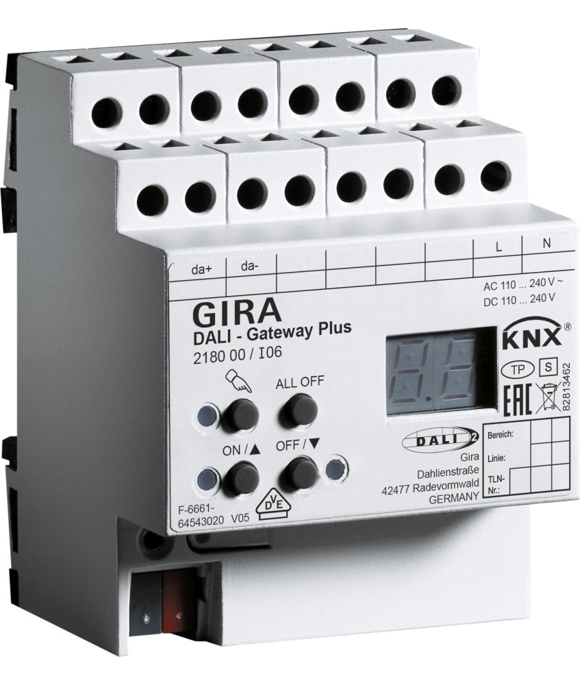 GIRA bramka DALI Plus KNX 218000