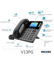 KRONX V13PG - Telefon IP/VoIP, WIFI, Access Point, PoE