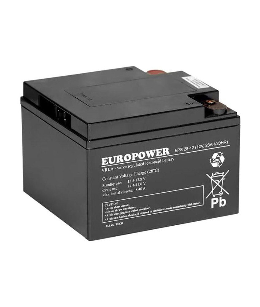 Akumulator AGM EUROPOWER serii EPS 12V 28Ah (Żywotność 8-12 lat)