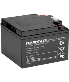 Akumulator AGM EUROPOWER serii EPS 12V 28Ah (Żywotność 8-12 lat)