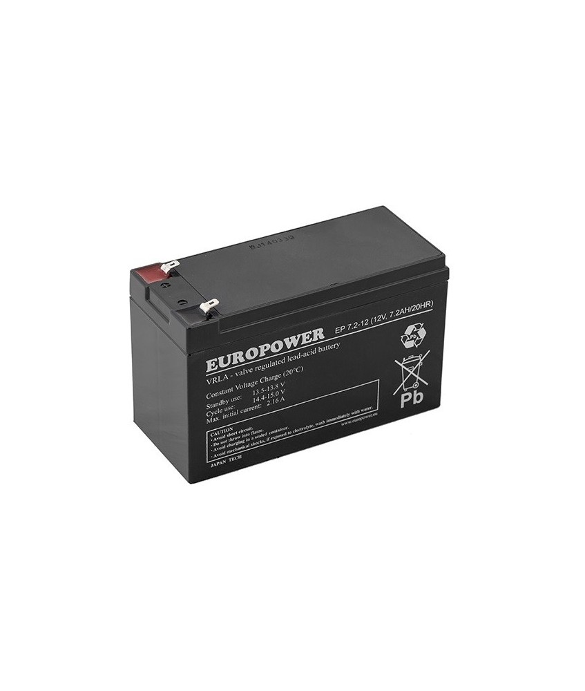 Akumulator AGM EUROPOWER serii EP 12V 7,2Ah