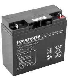 Akumulator AGM EUROPOWER serii EPL 12V 17Ah (Żywotność 15 lat)