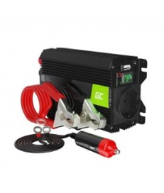 PRZETWORNICA NAPIĘCIA INWERTER Green Cell PRO 12V -  230V 300W/600W MODYFIKOWANA SINUSOIDA INVGC01