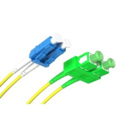 PATCHCORD ŚWIATŁOWODOWY SM 3M DUPLEX 9/125, SC/APC-LC/UPC 3MM