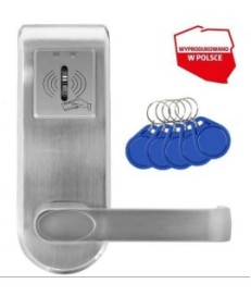 KLAMKA EURA ELH-62B9 SILVER Z CZYTNIKIEM RFID