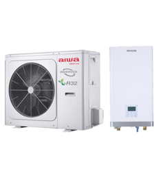 Pompa ciepła Split zewnętrza +  wewnętrzna AIWA-HPS12YOUT + AIWA-HPS12/14YIN 12kW - 3 fazowa