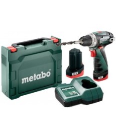 Wiertarko-wkrętarka akumulatorowa Metabo PowerMaxx BS Basic 12V 2x2Ah Ładowarka Walizka