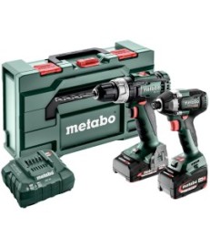 Metabo Combo Set 2.8.2 18V Wiertarko-wkrętarka BS 18 L + Zakrętarka SSD 18 LT 200 BL + Walizka ładowarka 1x2Ah 1x4Ah