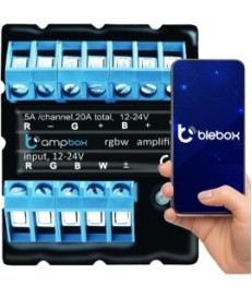 BLEBOX ampbox - CZTEROKANAŁOWY WZMACNIACZ LED