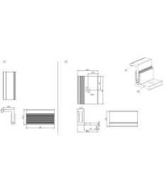 KLEMA KOŃCOWA REGULOWANA 30-42,5x50 CZARNA, Y_KK0037U