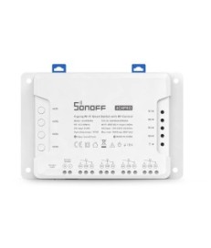 SONOFF sterownik 4-kanałowy 10A NO/NC/Beznapięciowy WiFi 4CHPROR3