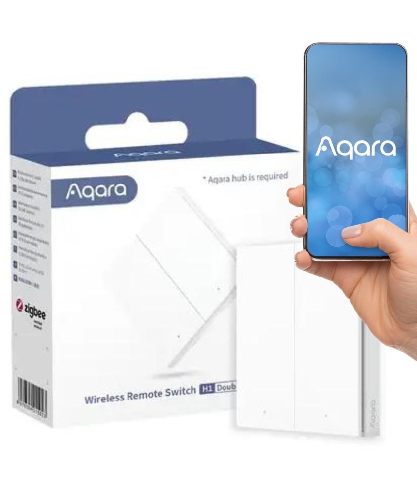 AQARA Przełącznik bezprzewodowy 2-przyciskowy WRS-R02 Homekit EU