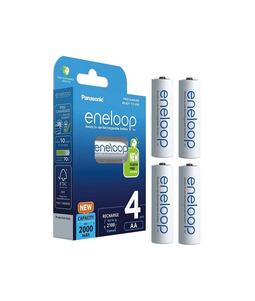 Akumulatorki AA / R6 Panasonic Eneloop 2000mAh BK-3MCDE/4BE (blister 4 szt.)