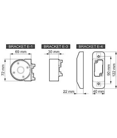 SATEL UCHWYT KULOWY BRACKET E-5 GY DO CZUJEK OPAL GY/AOD-210 GY (SZARY)