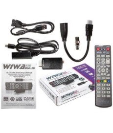 Tuner DVB-T/T2 WIWA H.265 MINI LED