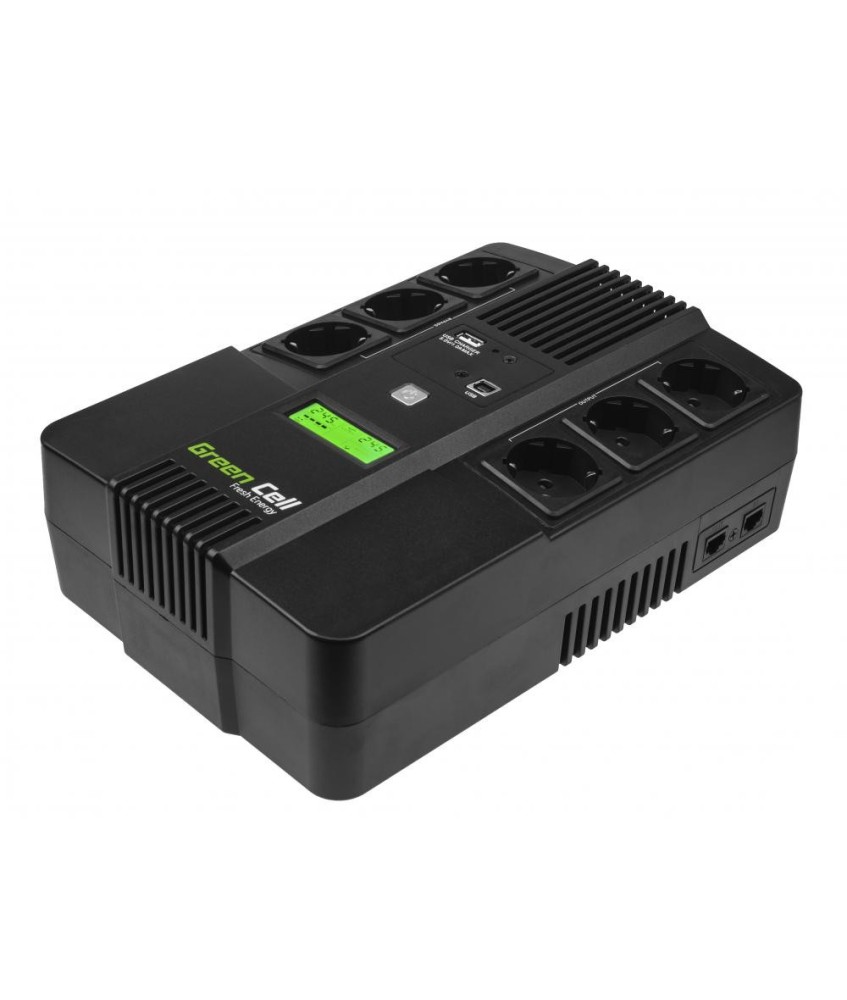 UPS ZASILACZ AWARYJNY AiO Green Cell 800VA 480W AiO Z WYŚWIETLACZEM LCD UPS07