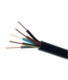 Przewód elektryczny ziemny drut YKY 0,6/1kV 5x4mm2 CZARNY ELEKTROKABEL 1m