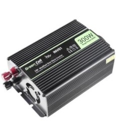 PRZETWORNICA NAPIĘCIA INWERTER Green Cell 12V -  230V 300W/600W MODYFIKOWANA SINUSOIDA INV01DE