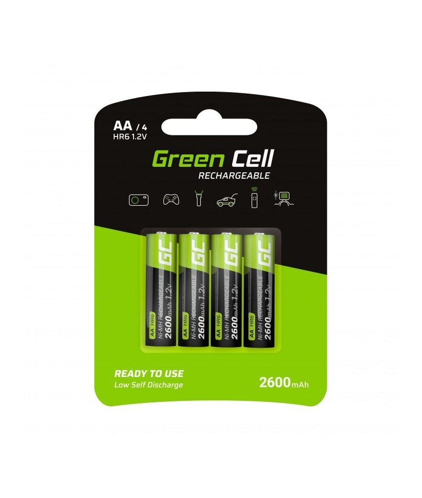 AKUMULATORKI Green Cell 4x AA HR6 2600mAh GR01