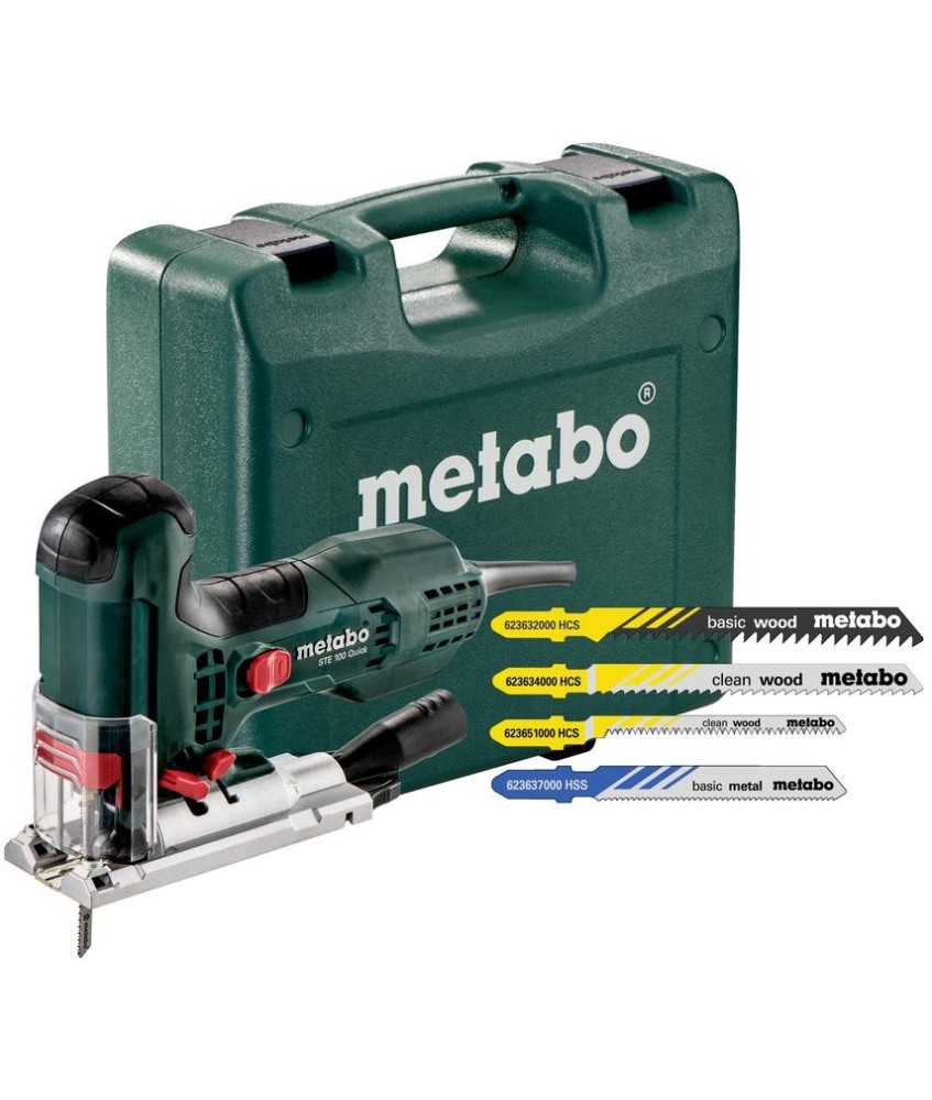 Wyrzynarka Metabo STE 100 Quick Set Walizka, Brzeszczoty