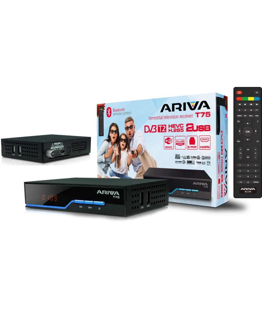 Tuner DVB-T2 Ferguson Ariva T75 H.265 HEVC