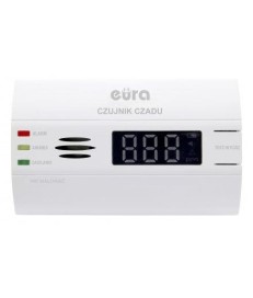 CZUJNIK CZADU "EURA" CD-80B8 8 lat gwarancji, bateryjny, wyświetlacz LCD