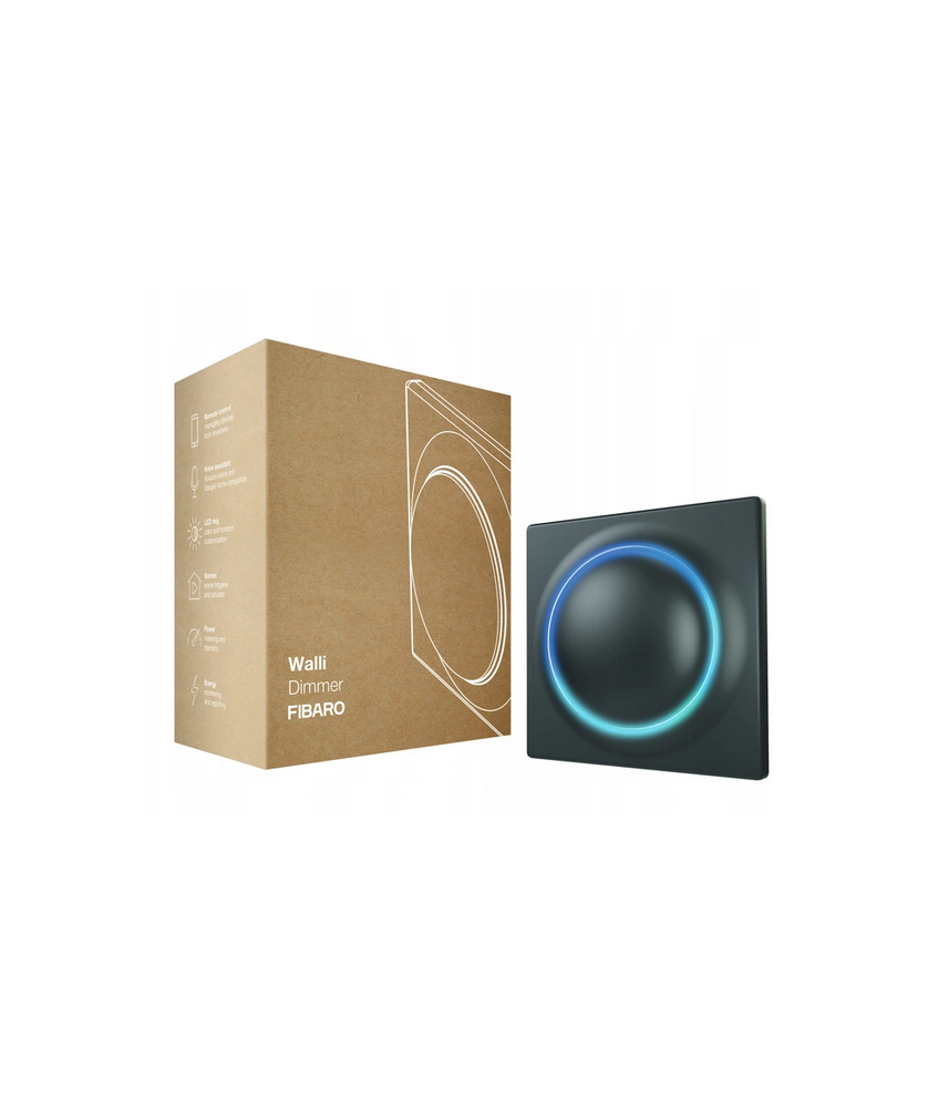 FIBARO Walli Dimmer (antracyt) | FGWDEU-111-8