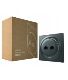 FIBARO Walli N Ethernet Outlet (antracyt) | FGWEEU-021-8