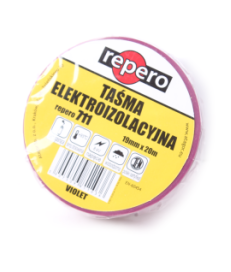 TAŚMA IZOLACYJNA REPERO 711E FIOLETOWA 19MMX20M