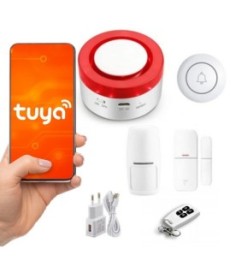 BEZPRZEWODOWY ALARM WIFI SYRENA TUYA GOOGLE ALEXA VS-H1