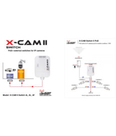 SWITCH POE CAMSAT X-CAM II Switch PoE+ 4F TX13 (230V, TX1310, RX1550)