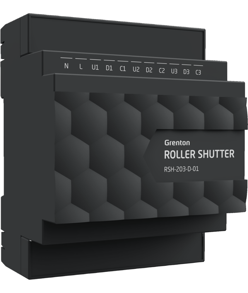 GRENTON - ROLLER SHUTTER x3, DIN, TF-Bus ( 2.0 )