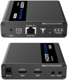 Konwerter HDMI na LAN KASKADA 4K Spacetronik IP SPH-676C - zestaw