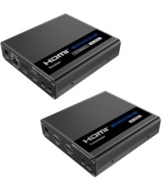 Konwerter HDMI na LAN KASKADA 4K Spacetronik IP SPH-676C - zestaw