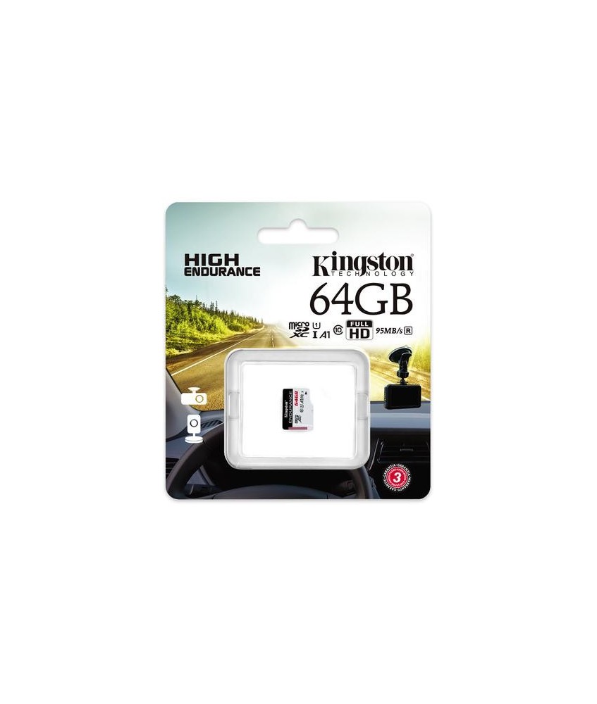 Karta pamięci Kingston High-Endurance microSD 64GB UHS-I U1 24/7 (rejestratory i monitoring)