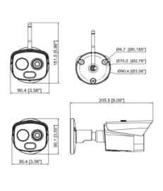 KAMERA IP DAHUA TPC-BF1241-D3F4