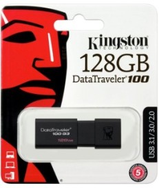 Pendrive Kingston Data Traveler DT100 G3 128GB USB 3.1