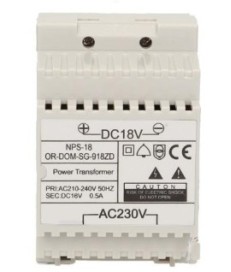 Zasilacz na szynę DIN 18V DC 0,5A ORNO OR-DOM-SG-918ZD do  SG-918, SL-924