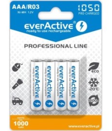 Akumulatorki AAA / R03 Ni-MH everActive 1050mAh (box 4 szt.)